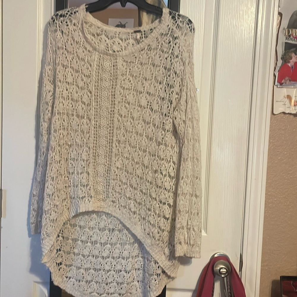 White lace cover up